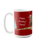 Modern Christmas Personalized Photo Mug