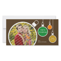Modern Christmas Photo Card- Chocolate Brown photo cards by mazarakes Modern Christmas Photo Card- Chocolate Brown photo cards