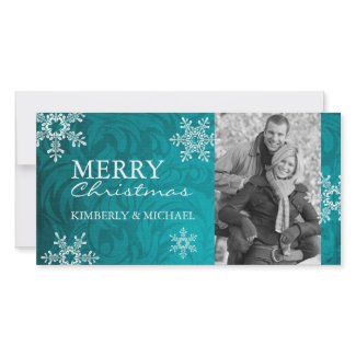 Modern Christmas Photo Card Template photocard