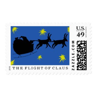 Modern Christmas Postage Stamp