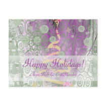 luminaart, byluminaart, christmas, christmas postcards, custom postcards, modern, funky, chic, christmas cards on demand, Postcard with custom graphic design