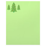 Modern Christmas Tree Art Customized Letterhead