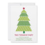 Modern Christmas Tree Holiday Party Invitation