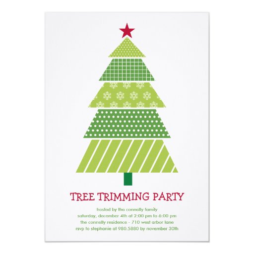 modern christmas tree holiday party invitation zazzle modern christmas tree holiday party invitation zazzle