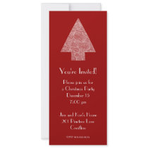 Modern Christmas Tree Invitation