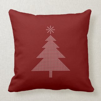 Modern Christmas Tree Pillow