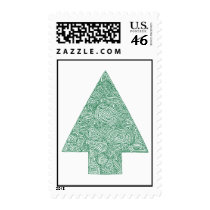 Modern Christmas Tree postage