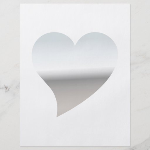 Modern Chrome Heart Custom Flyer