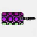 Modern Circle and Square Design Tag For Luggage