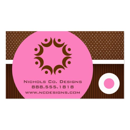 Modern Circles Business Cards (front side)
