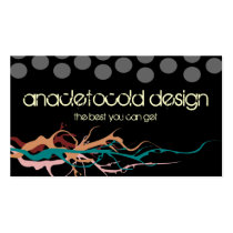 modern circles bussiness card with flames business cards