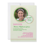 Modern Circles Graduation Photo Invitation