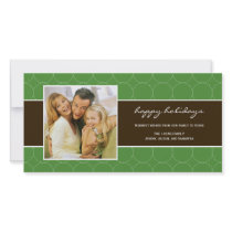 Modern Circles Holiday Photo Card - Green photo cards by berryberrysweet Modern Circles Holiday Photo Card - Green photo cards