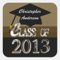 Modern Class Of 2013 Graduation Seals stickers