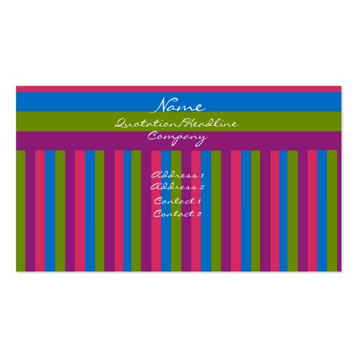 Modern Colorful Business Business Cards (front side)
