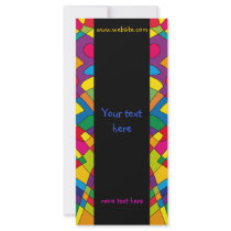 Modern colorful design rack cards