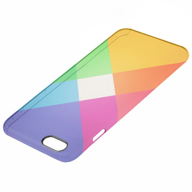 Modern Colorful Geometric Abstract Stylish Pattern Uncommon Clearlyâ„¢ Deflector iPhone 6 Plus Case-3