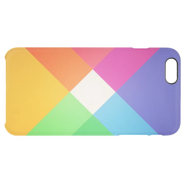 Modern Colorful Geometric Abstract Stylish Pattern Uncommon Clearlyâ„¢ Deflector iPhone 6 Plus Case-5