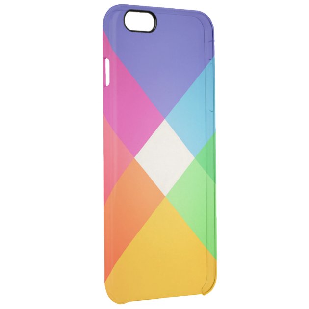 Modern Colorful Geometric Abstract Stylish Pattern Uncommon Clearlyâ„¢ Deflector iPhone 6 Plus Case-2
