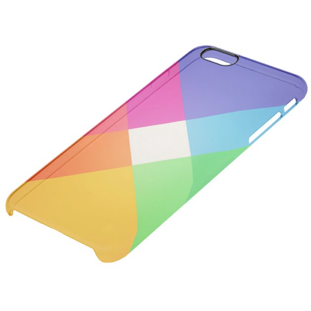 Modern Colorful Geometric Abstract Stylish Pattern Uncommon Clearlyâ„¢ Deflector iPhone 6 Plus Case-4