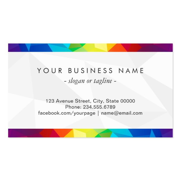Modern Colorful Makeup Artist Typography Lips Business Card (back side)