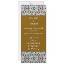 modern colorful wedding invitations