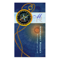 Modern Compass Attorney Law Office Business Cards