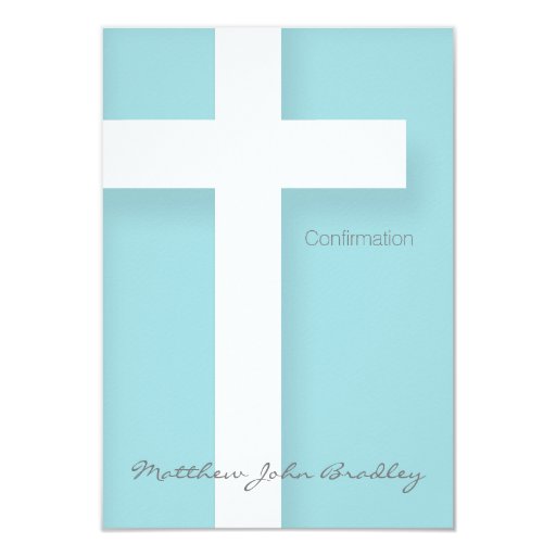 Modern Confirmation Invitation Choose your Color 2