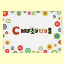Modern Congratulations Card cards