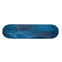 Modern connection - blue custom skate board