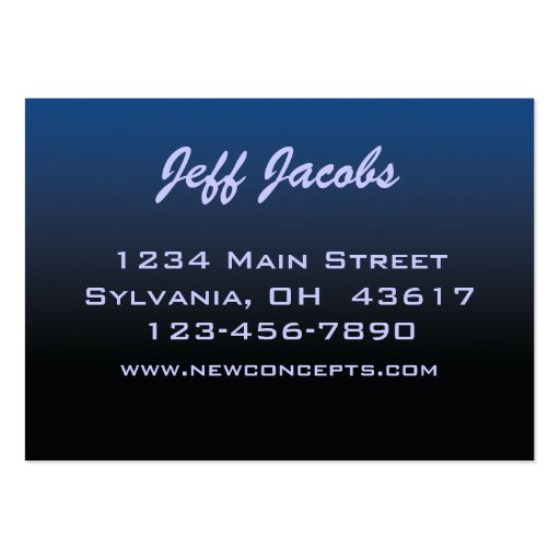 Modern Consultant Business Card Template (back side)