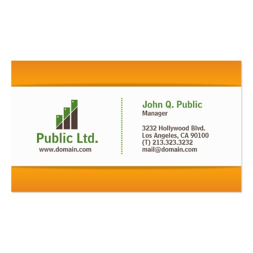 Modern Corporate Business Card (front side)