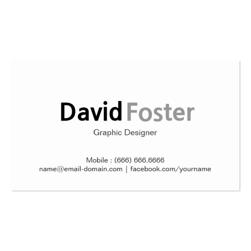Modern Corporate - Minimal Black and White Business Card Template (back side)
