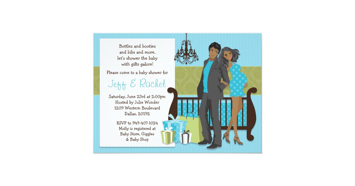 invitations baby shower Gay couple