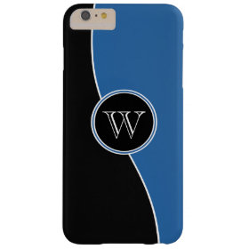 Modern Curves Professional Monogrammed Barely There iPhone 6 Plus Case