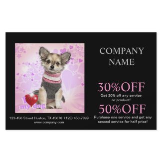 Modern cute animals pet service beauty salon custom flyer