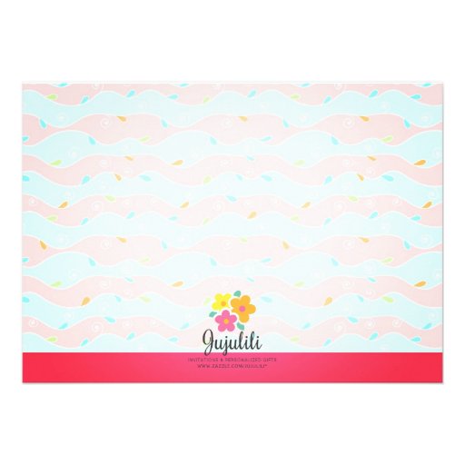 Modern Cute Mermaid Pink Birthday Party Invitation