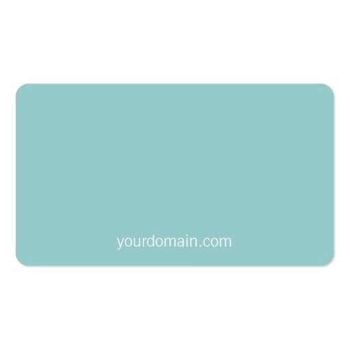 Modern Cute  Whimsical Blue Bird Business Card (back side)