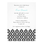 Modern Damask Bridal Shower Invitation invitations