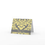 Modern Damask Note Card