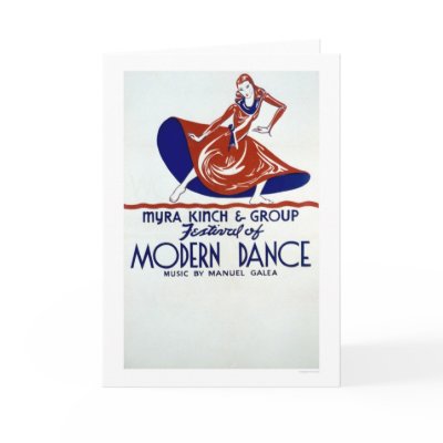 Modern Dance Festival 1938 WPA Cards by lc_wpa