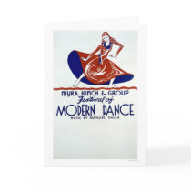 Modern Dance Festival 1938 WPA cards