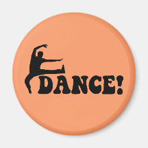 modern dance fridge magnet