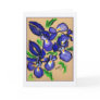Modern Dance Iris Painting Greeting Card