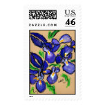 Modern Dance Iris Painting Stamp stamps