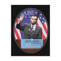 Modern Day Abraham Lincoln postcards