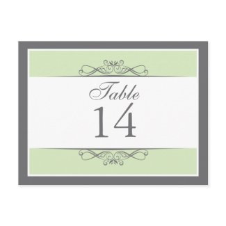 Modern Decorative Table Number Card postcard