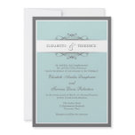 Modern Decorative Two Wedding Invitation
