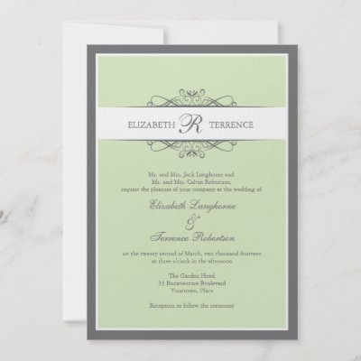 Modern Decorative Wedding Invitation by starstreamdesign
