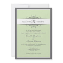 Modern Decorative Wedding Invitation